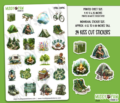Spring Camping | STICKER SHEET