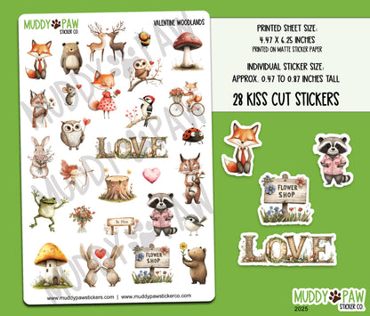 Valentine Woodlands | STICKER SHEET