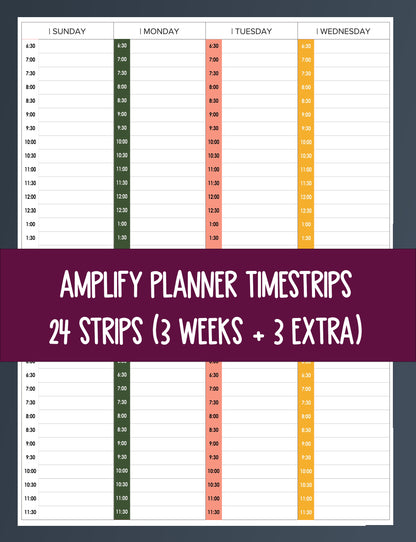 AMPLIFY | TIMESTRIPS | VERTICAL WEEKLY